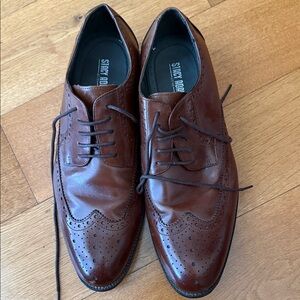 Stacy Adams Shoes Mens 10 M Graham Dress Lace Up Oxford 24956-221 Brown